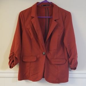 Orange blazer
